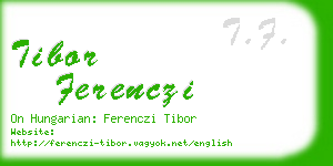 tibor ferenczi business card